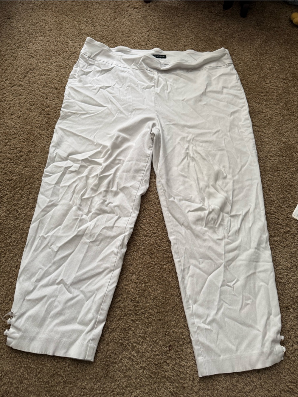 Counterparts White Relaxed-Fit Pants